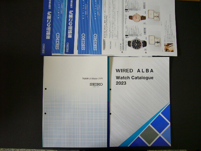 【ほぼ未使用】SEIKO(セイコー)★腕時計(ウオッチ)カタログ 2023★WIRED(ワイアード) ALBA(アルバ)カタログ 2023★2冊 &セイコーニュース等_画像1