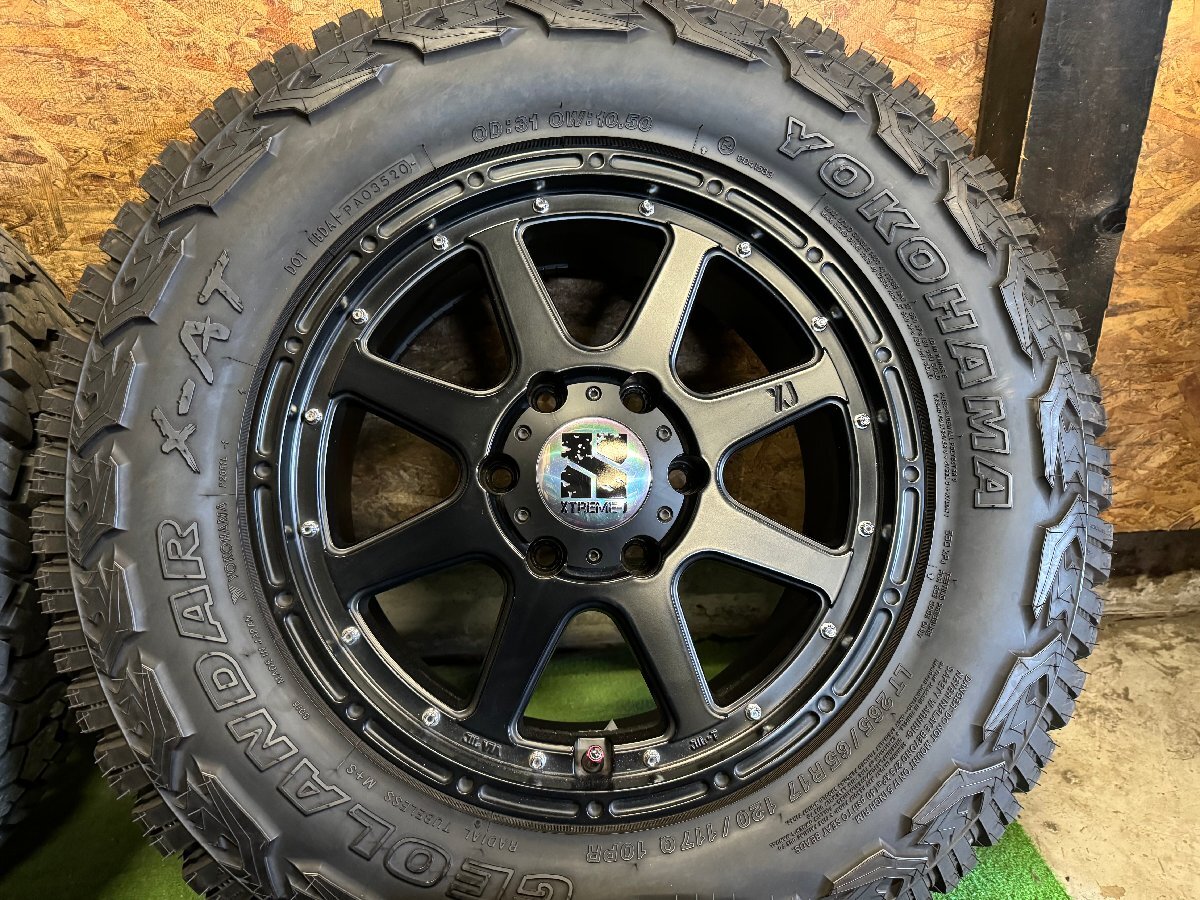  superior article XTREME-J 17 -inch 7.5J +25 LT265/65R17 YOKOHAMA GEOLANDAR X-AT 2020 year made mud summer tire burr mountain tire wheel 4 pcs set K