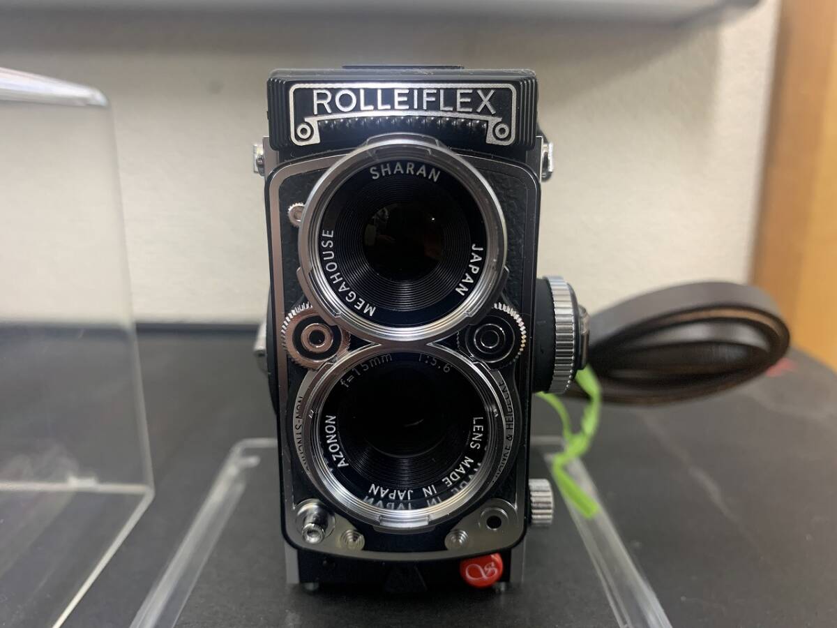 SHARAN　シャラン　ROLLEIFLEX2.8F　ローライフレックス　ミニチュアカメラ　ミニカメラ　ストラップ付き　ケース付き　現状品