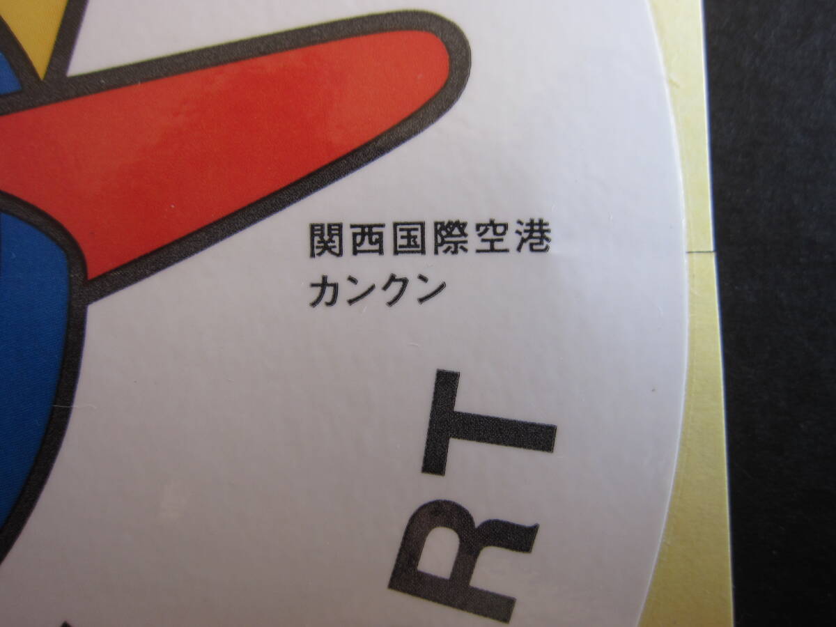 関西国際空港■カンクン■ゆるキャラ■マスコットキャラクター■Kansai International Airport■関空■KIX■1990's後半■ステッカー_画像3