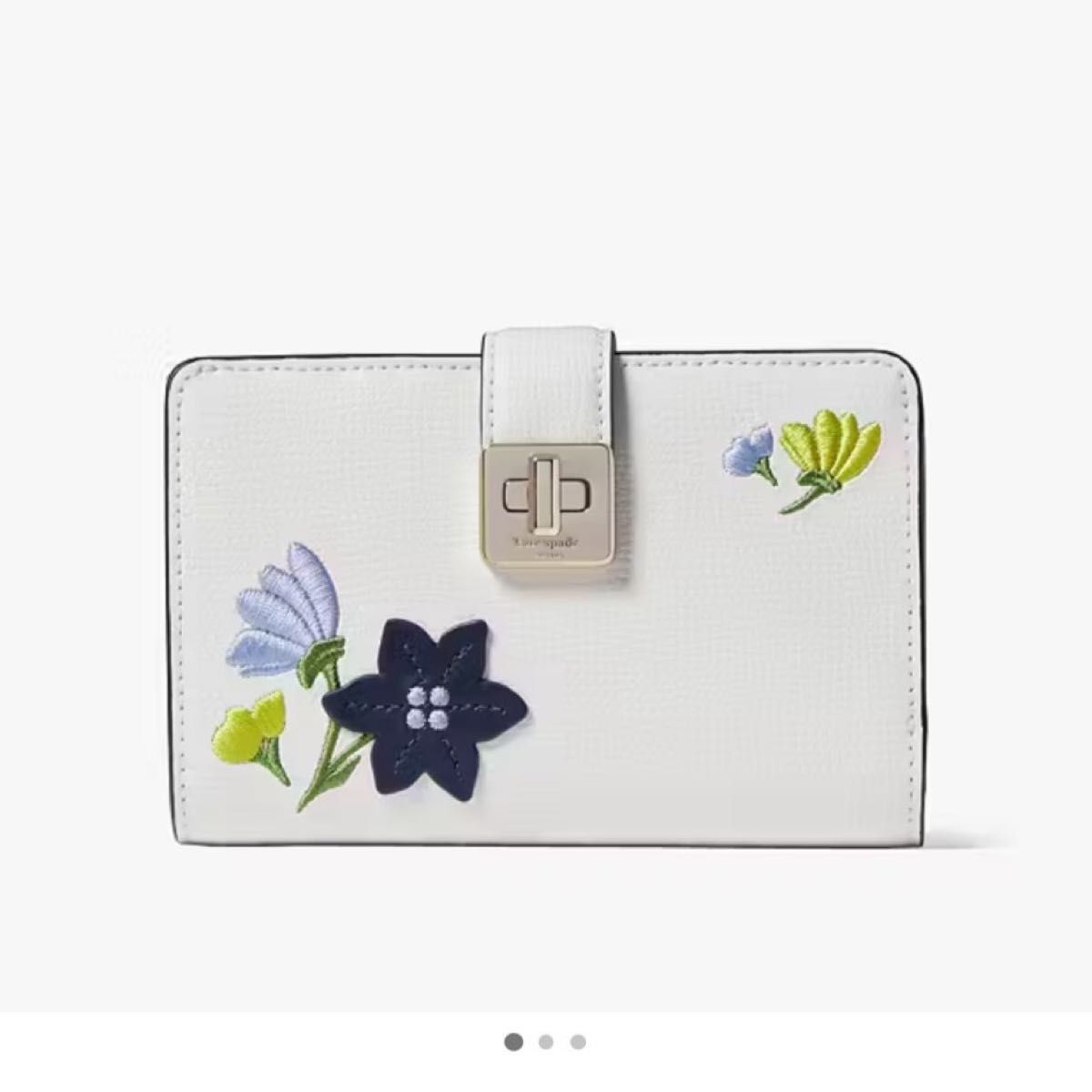 ケイトスペード　kate spade new york  春の新作　財布 ウォレット　花柄 二つ折り 二つ折り財布 レザー