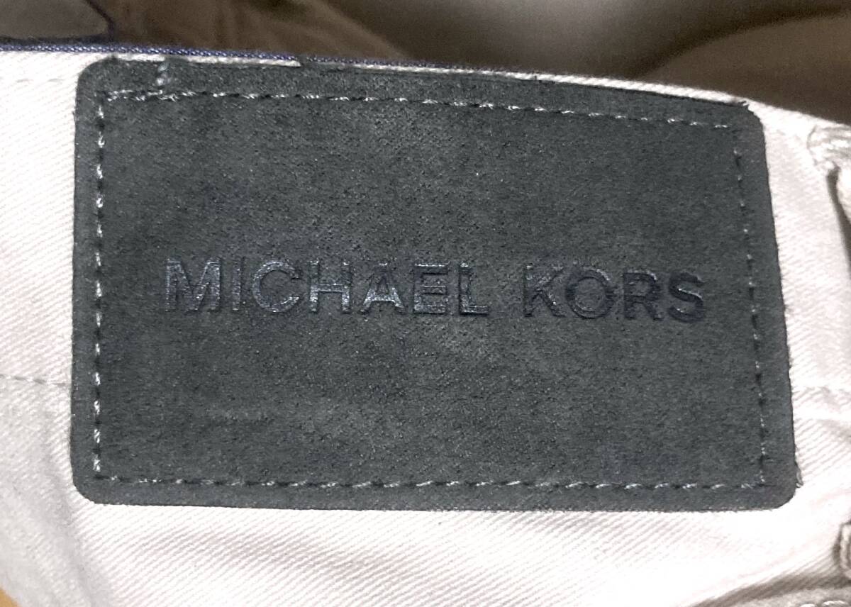 MICHAEL KORS マイケルコース パンツ ベージュ グレージュ 肌色 ライトグレー スラックス 無地 サイズ S M ライトベージュ ズボン メンズ_画像4