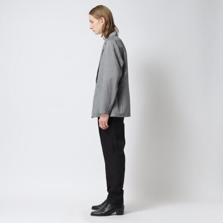 美品 セットアップ tk.TAKEO KIKUCHI スーツ ジャケット セパレート ブラック パンツ サイズ XL 97961502 ダブル チェック 黒 グレー_画像4