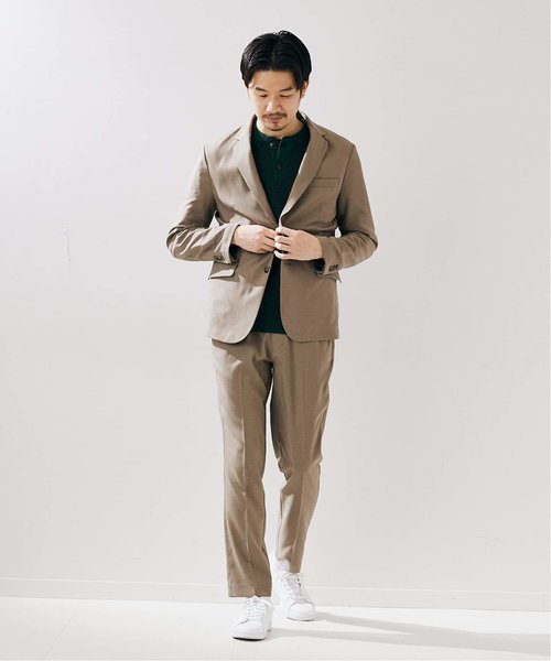  beautiful goods suit 417 EDIFICE setup khaki Edifice jacket slacks pants beige size xl plain autumn summer 22010312300110