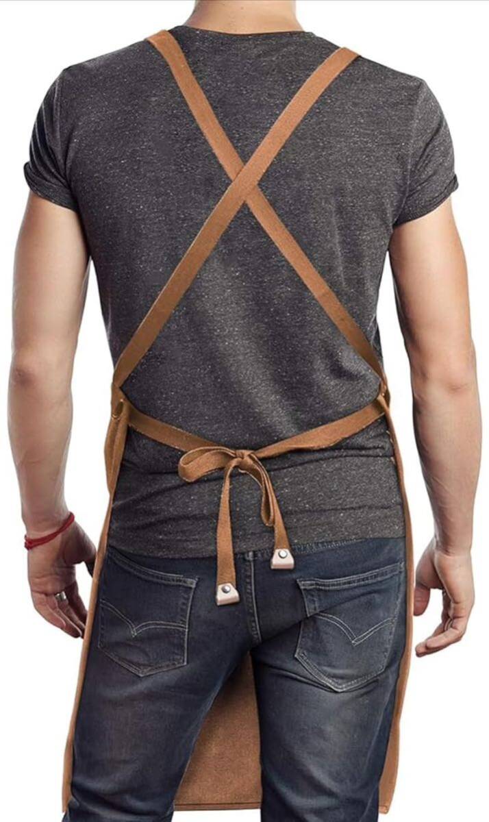  outdoor apron men's thick apron stylish work for cooking free size 