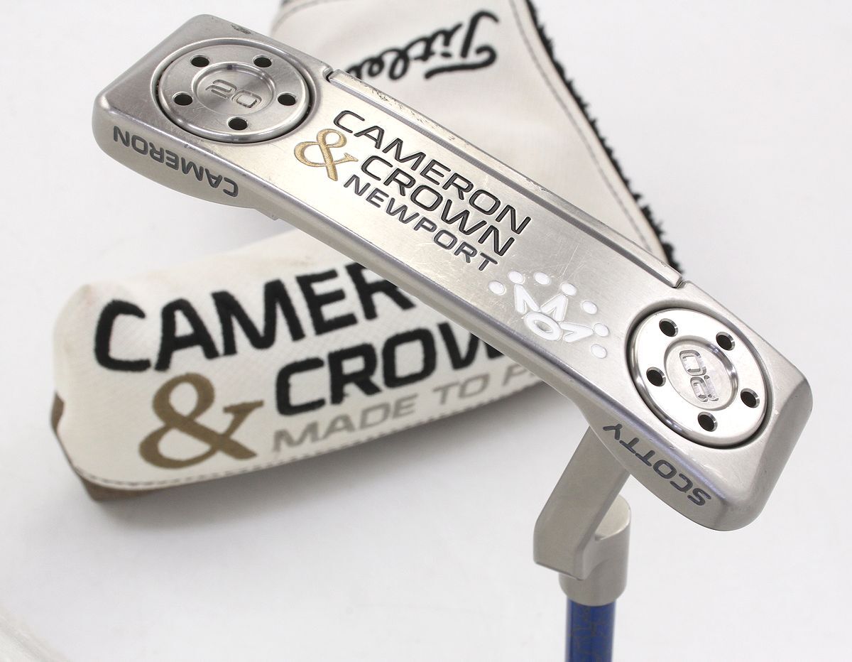 タイトリスト★パター CAMERON ＆ CROWN カスタムデザイン AT33° 男性用 右利き★シャフト FUJIKURA MC Putter soft125の画像1