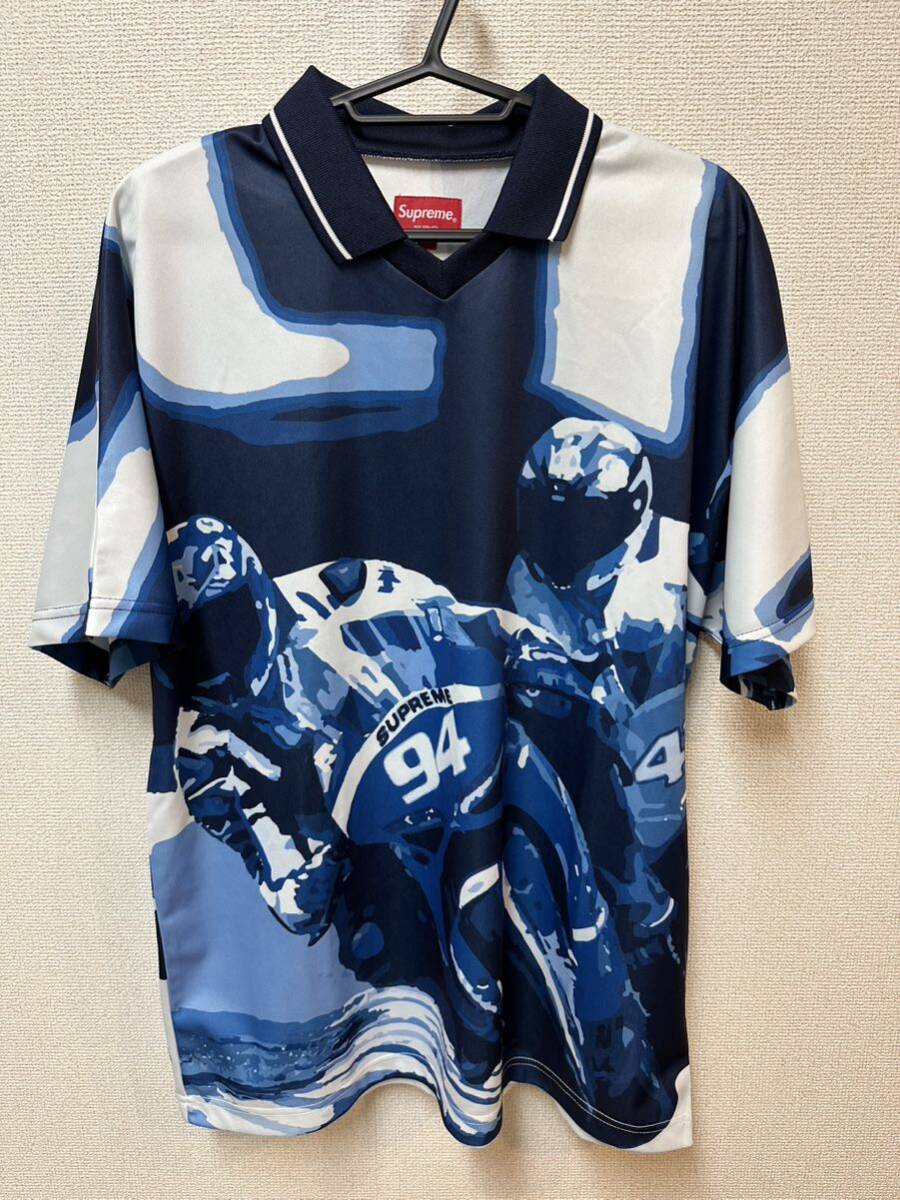 Supreme Racing Soccer Jersey Navyシュプリーム レーシング サッカー ジャージ ネイビーSサイズ　sup-ss20-251_画像1