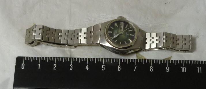 【使用品/稼働品です】SEIKO セイコー 17Jewels 2206-0240 カットガラス レディース 自動巻腕時計 腕周り約15cm◆1110001の画像1