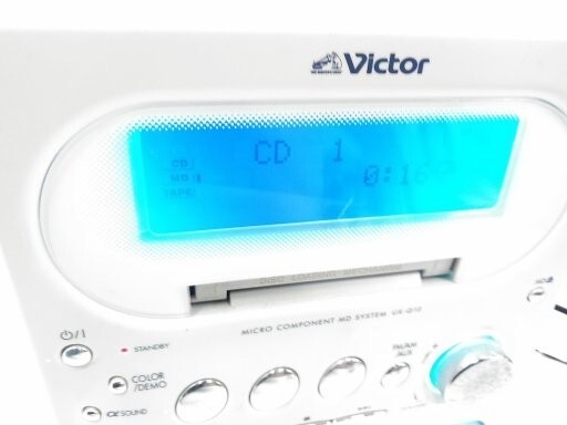 ○音出し確認済み Victor/ビクター CD MD カセット FM AM コンポ UX-Q10 リモコン アンテナ付き 4261 @140 ○_画像3