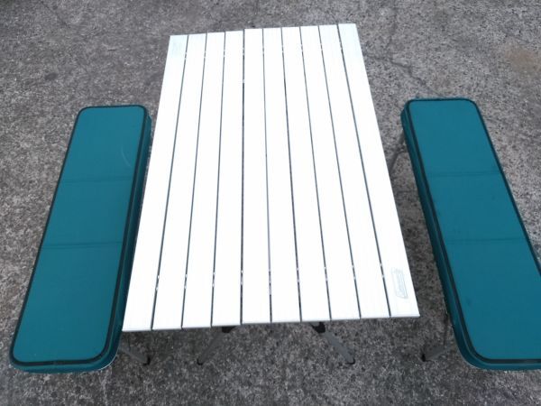 *Coleman Coleman picnic bench set table bench aluminium folding 170-5652(0220477196) E-0418-2!@140*