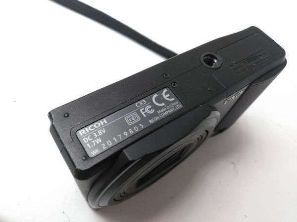 ◇動作確認済み リコー Ricoh CX3 ブラック バッテリー付き コンパクトデジタルカメラ 0427E18A 〒 ◇の画像6