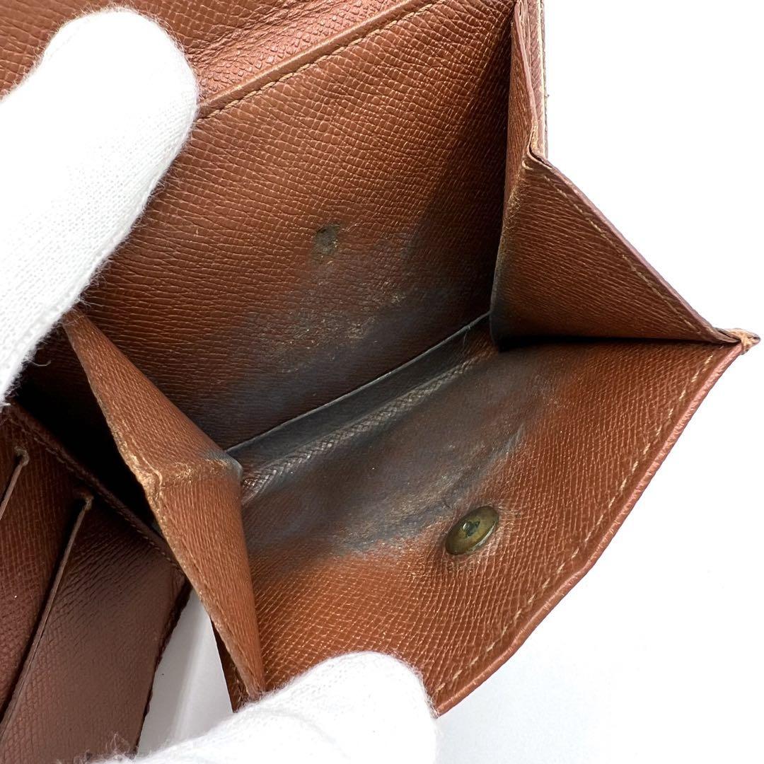 Louis Vuitton ルイヴィトン 折り財布 総柄 ワンポイントロゴ_画像8