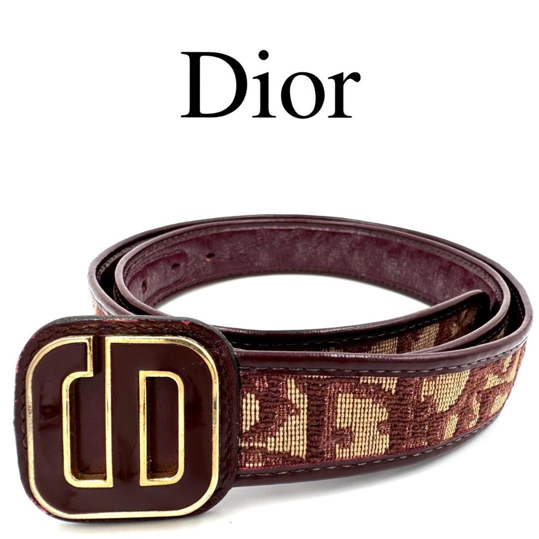 Christian Dior ディオール ベルト ロゴバックル トロッター_画像1