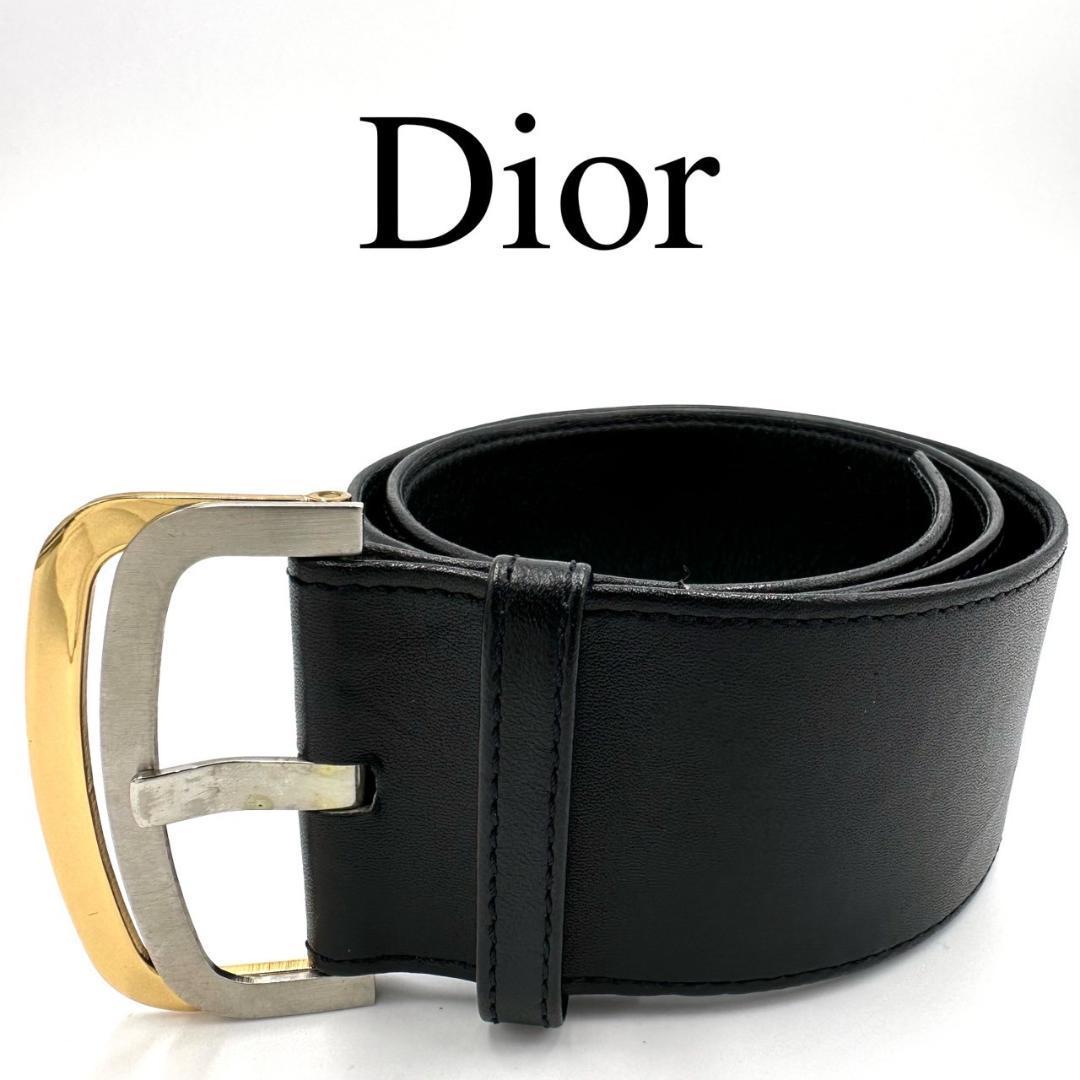 Christian Dior ディオール ベルト ロゴバックル ワンポイントロゴ_画像1