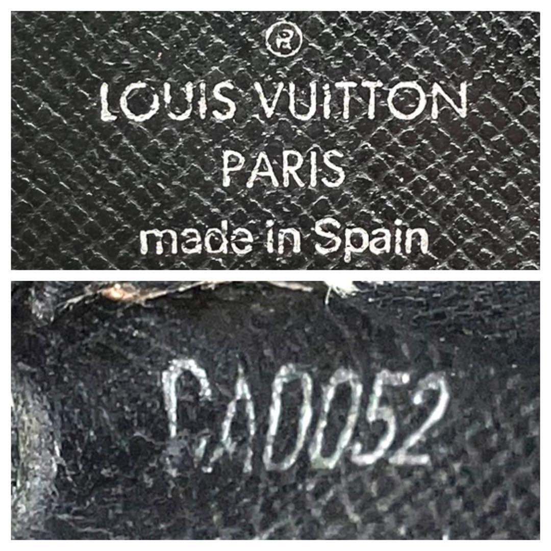 Louis Vuitton ルイヴィトン 折り財布 タイガ ロゴ金具 レザー_画像10
