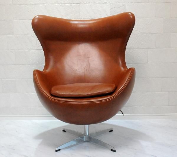 eg chair a Rene Jacobsen leather specification Brown sofa sofa sofa eggchair personal chair 