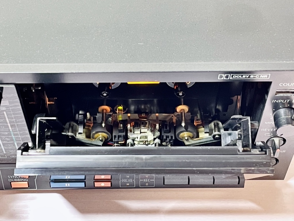 オンキヨー ONKYO PC-W351ステレオダブルカセットテ★プデッキ+オーディオ機器DOLBY★★Onkyo PC-W351 Stereo Double Cassette Tape Deckの画像4