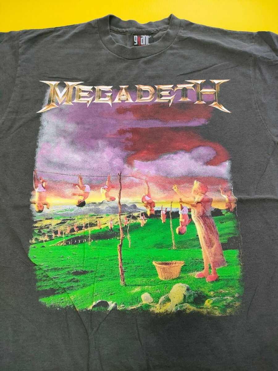 USA製 megadeth Lサイズ Tシャツ ¥1スタ NIRVANA バンドTシャツ　レイジ・アゲインスト・ザ・マシーン　マリリンマンソン　カートコバーン_画像2