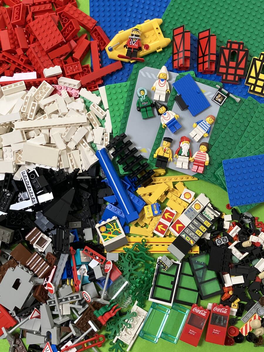 LEGO まとめて 街シリーズ お城シリーズ 騎士の休憩所 城壁 看板 ミニフィグ ボート ジャンク品の画像1