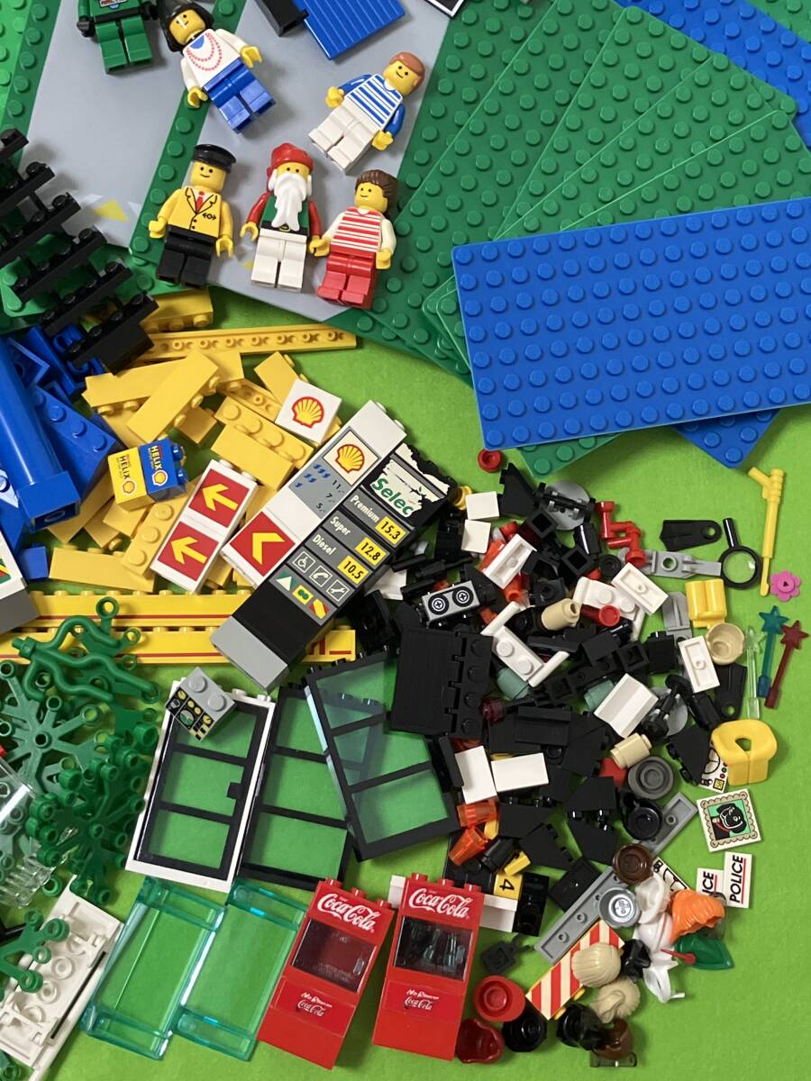 LEGO まとめて 街シリーズ お城シリーズ 騎士の休憩所 城壁 看板 ミニフィグ ボート ジャンク品の画像2