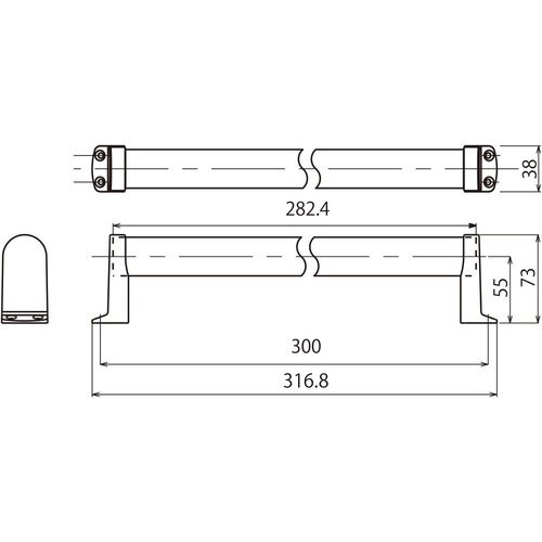 ハイロジック 97252 耐荷重:80Kg 32パイ 300mm 兼用 木製手す 屋内用 安全・安心 TQOOL 27