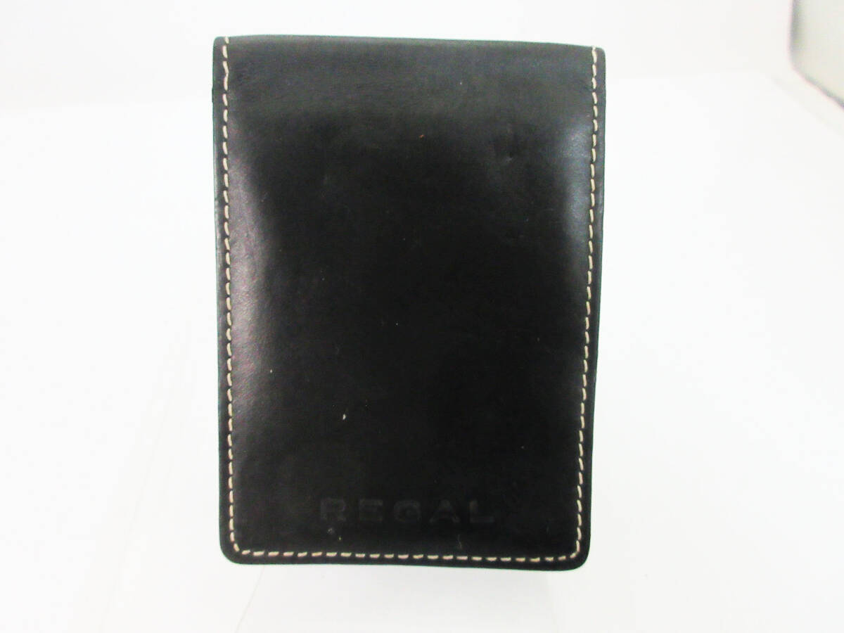 N8535【定期入れ】REGAL リーガル★レザー調★二つ折り パスケース カードケース ファッション小物 装飾品 服飾小物★中古★_画像1