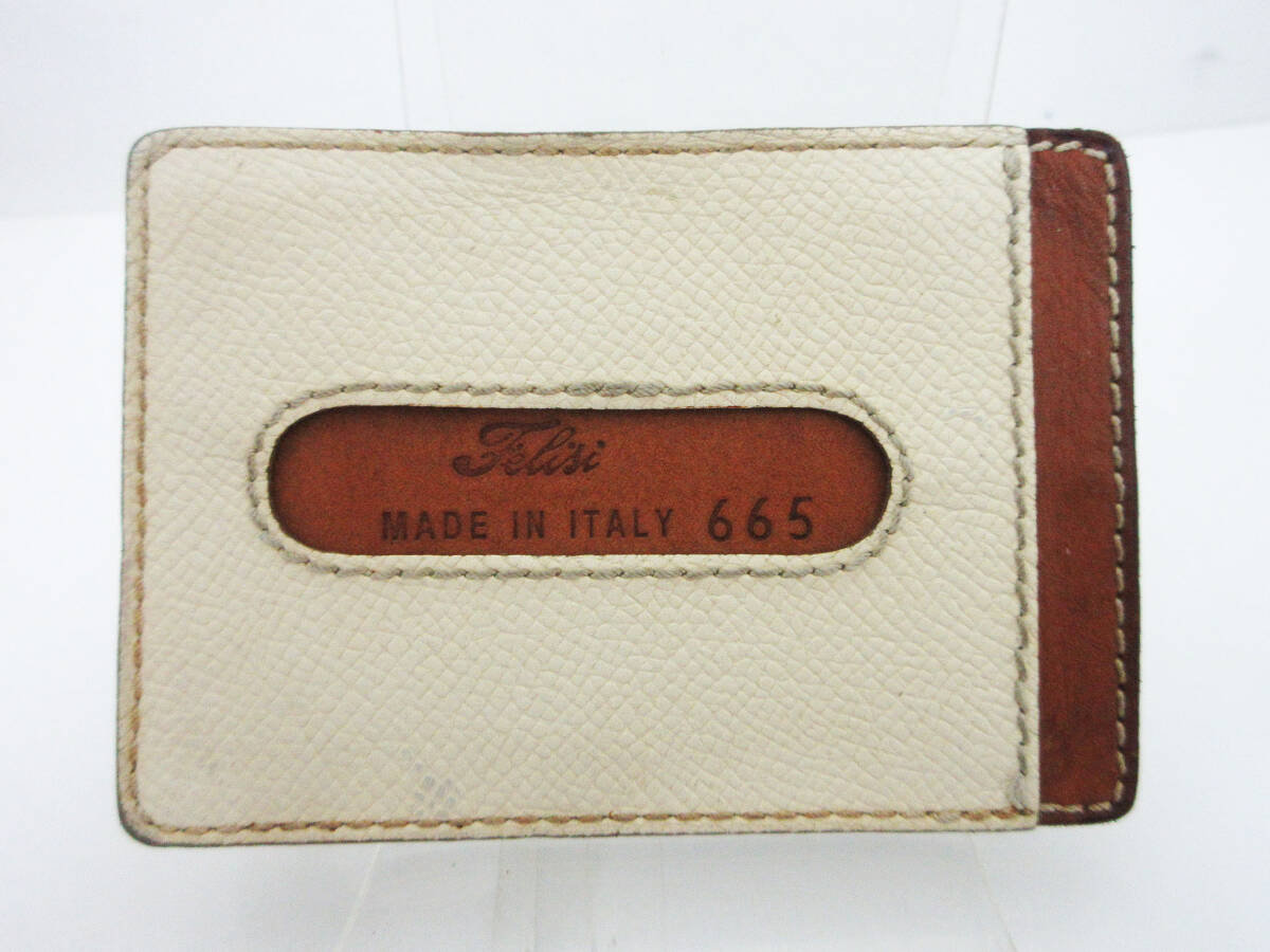 N8562[ pass case ]Felisi Felisi * original leather * ticket holder card-case fashion accessories ornament clothing accessories * used *