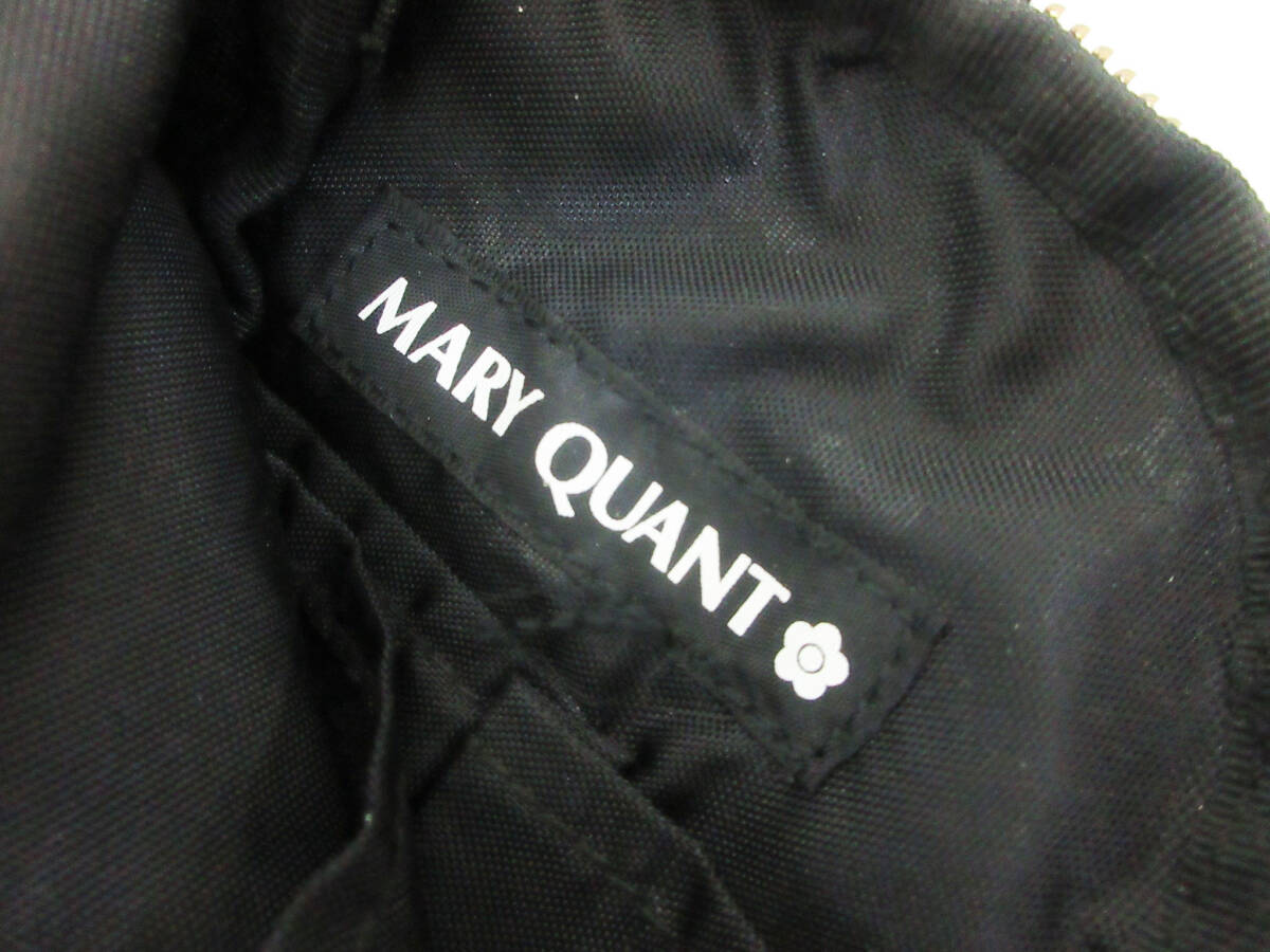 F8786[ Mini сумка ]MARY QUANT Mary Quant * черный * цифровая камера кейс мягкий чехол бардачок * б/у *