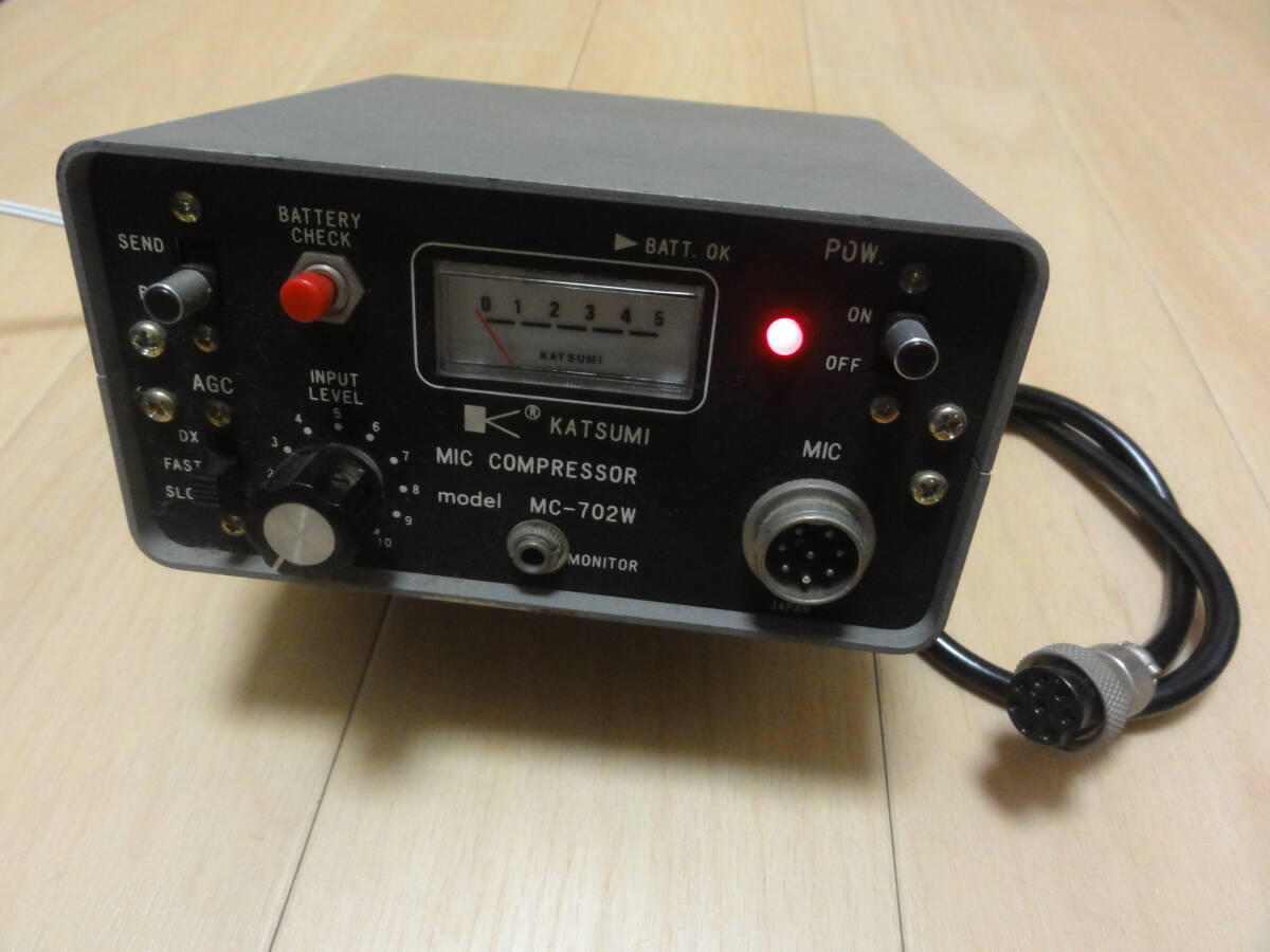 【中古】KATSUMI　カツミ マイクコンプレッサー MC-702W 8ピンマイクコネクタ　_画像1