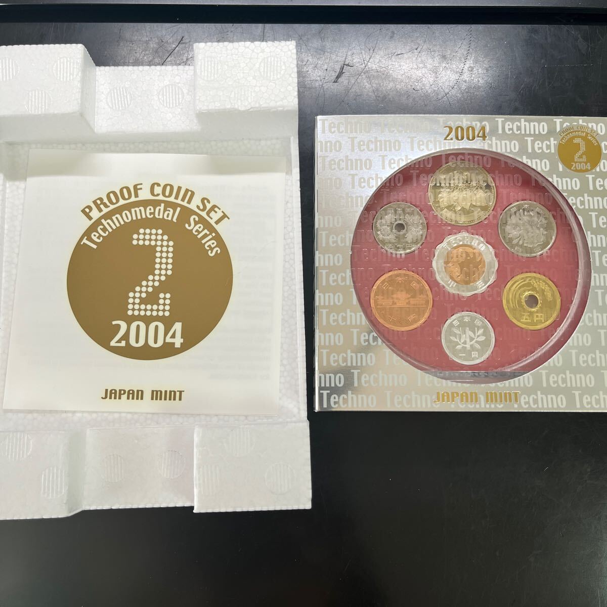 プルーフ貨幣セット 2004 テクノメダルシリーズ2 ミントセット 造幣局 貨幣セット ジャパンコインセット MINT 記念硬貨 の画像1