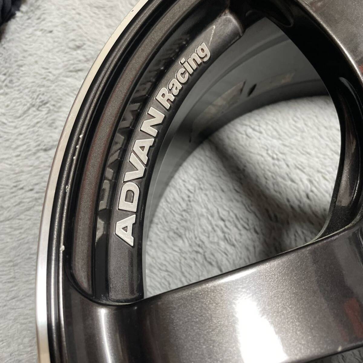 ADVAN Racing アドバンレーシング TC-4 ブラックガンメタリック 17インチ 8J＋38 2本セット PCD114.3_画像3