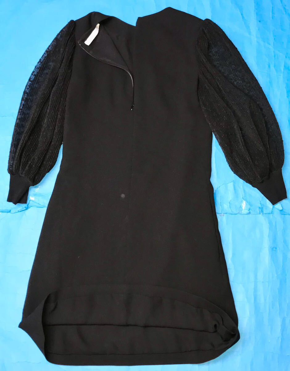 ジバンシイ☆フワッとしたシフォン袖ワンピース 36 ブラック ジバンシイ☆フワッとしたシフォン袖ワンピース 36 ブラック