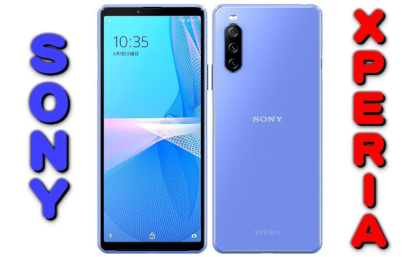 ◆ 送料無料！ ほぼ新品！ 日本製スマートフォン SONY XPERIA 10 III 青色 5G対応 検)ソニー/エクスペリア10Ⅲ/Android12/防水/SIMフリーの画像1