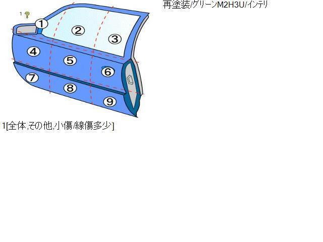 ホンダ(Honda)※同梱不可※Ｎ－ＯＮＥ JG1 左フロントドア 左前ドア カラー R81 品番 67050-T4G-J00ZZ_画像5