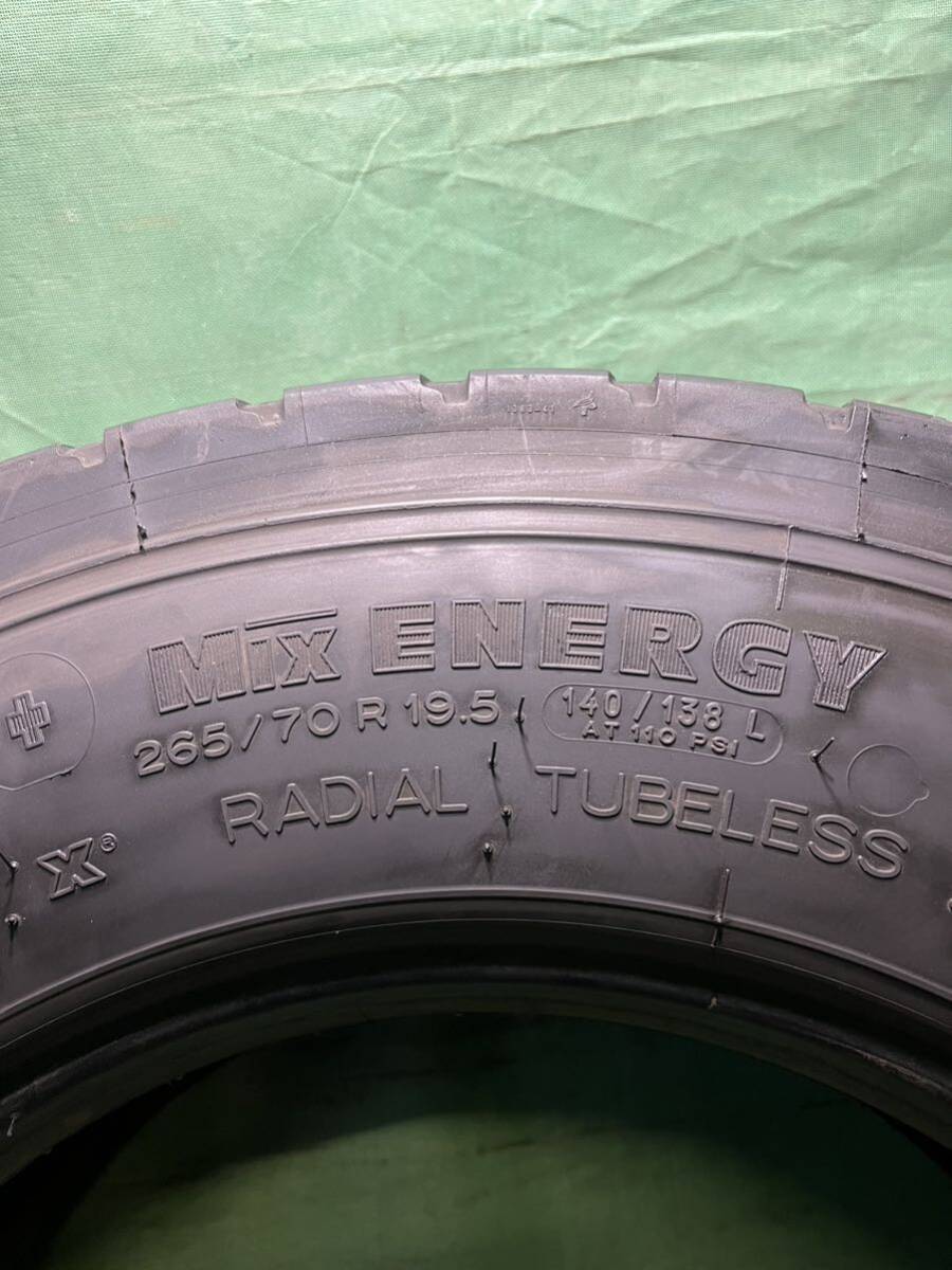 265/70R19.5 140/138L MICHELIN MIX ENERGYタイヤ 8本2019年製 送料無料_画像7