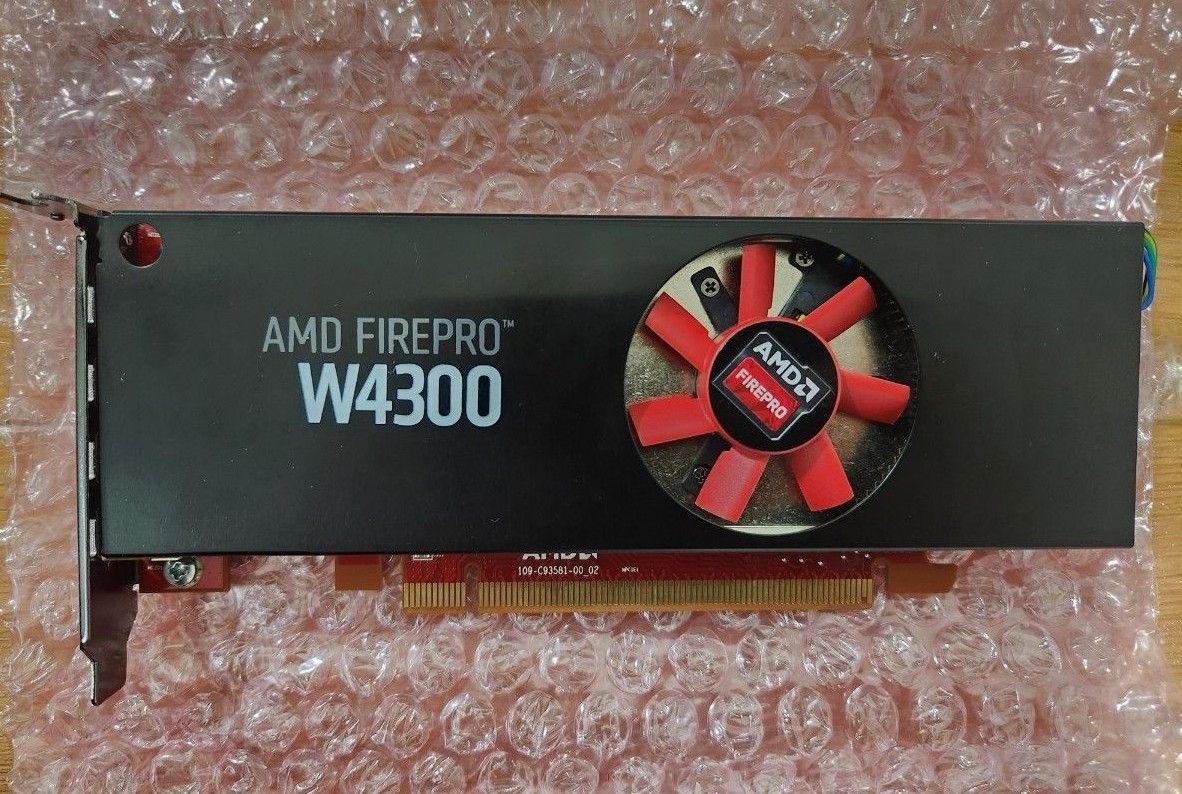  【動作確認済】AMD FirePro W4300 4GB グラフィックボード ロープロファイル対応GPU lp 中古