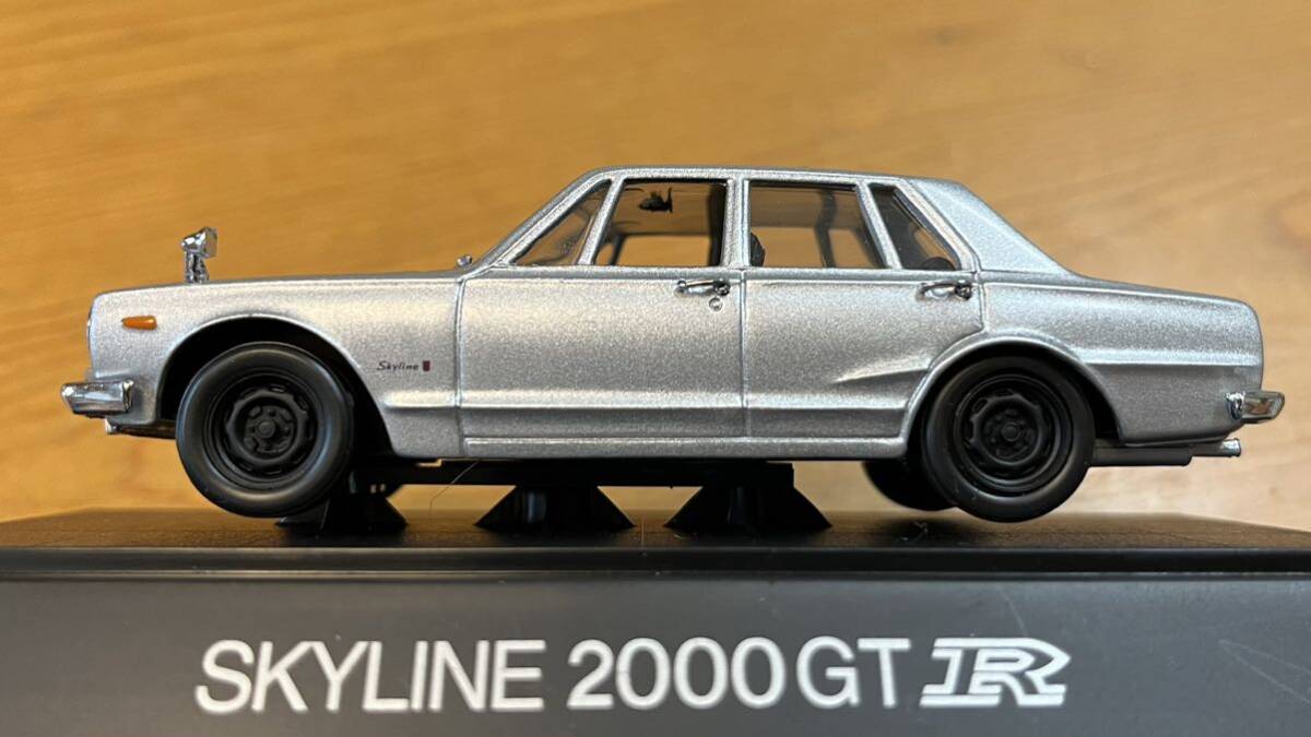 ★DISK KONE★NISSAN SKYLINE GT-R（PGC10）スカイラインSILVER★1/43絶版 EBBRO エブロ ミニカー日産の画像4