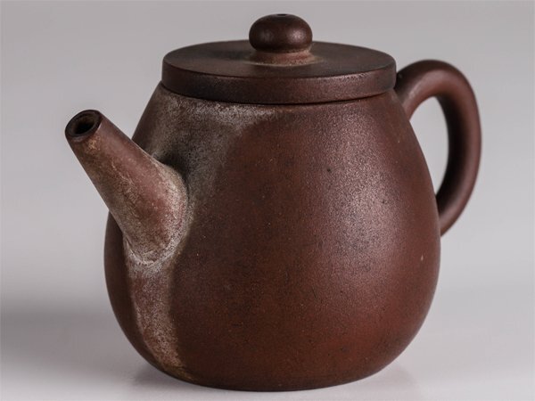 【流】煎茶道具 中国 時代唐物 朱泥急須 TS288の画像1