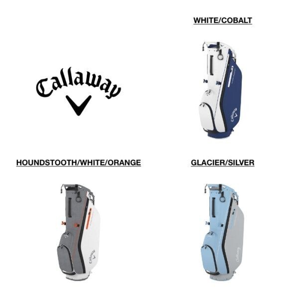 ★新品★送料無料★ キャロウェイ Callaway Hyperlite Zero スタンドバッグ 2024 HOUNDSTOOTH/WHITE/ORANGE_画像1