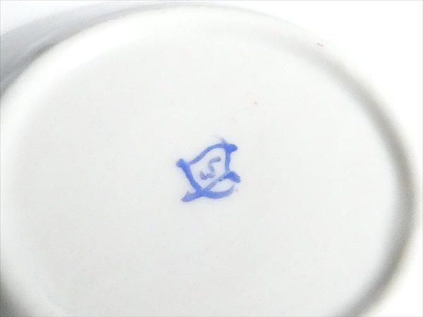 n322 アンティーク SEVRES セーブル スタイル 金彩 エンジェル 天使絵 ローズ バーガンディ デミタス カップ＆ソーサー_画像8