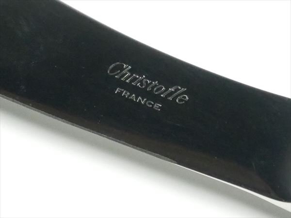 k167 Christofle クリストフル シルバープレート 高級カトラリー リュバン バターナイフ 16.5cm_画像3