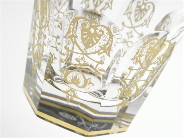 n554 Baccarat バカラ クリスタル 高級シリーズ アルクール エンパイア 金彩 オールドファッション ロックグラスの画像2