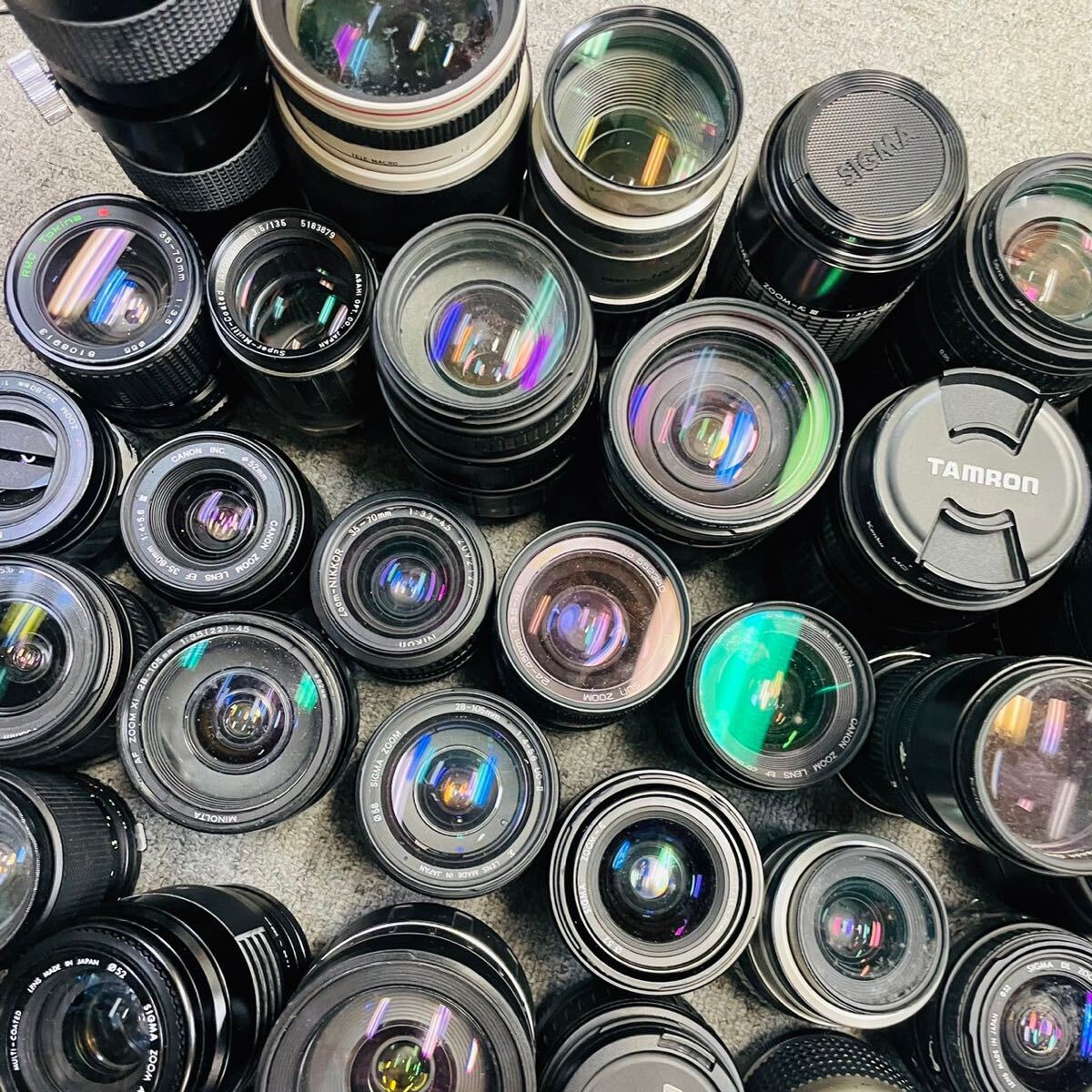 大量カメラレンズまとめ 40本まとめ Canon Nikon Pentax Olympus sigma tamron コンバージョンレンズ 単焦点など NN788の画像4