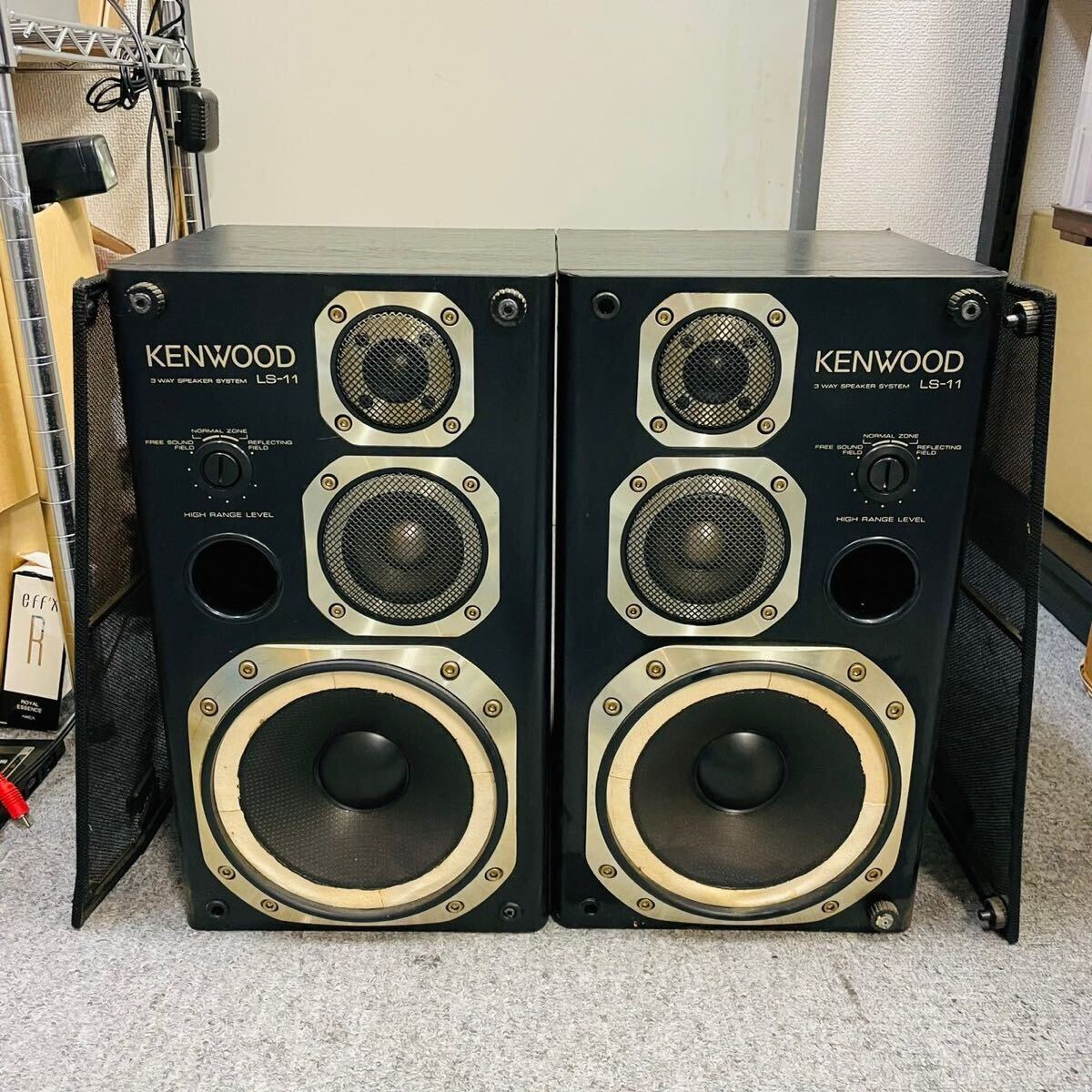 音出し確認済み KENWOOD LS-11 ペアスピーカー NN1318_画像1