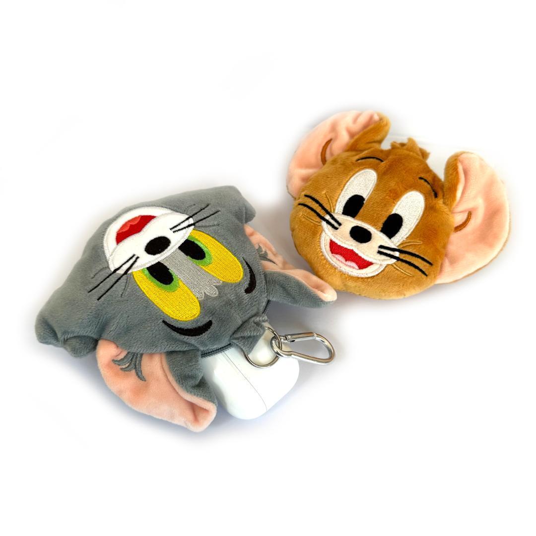 トムとジェリー ミニポーチ カラビナ付き JERRYデザイン コインケース 小物入れ 小銭入れ キーリング TOM & JERRY キャラクター