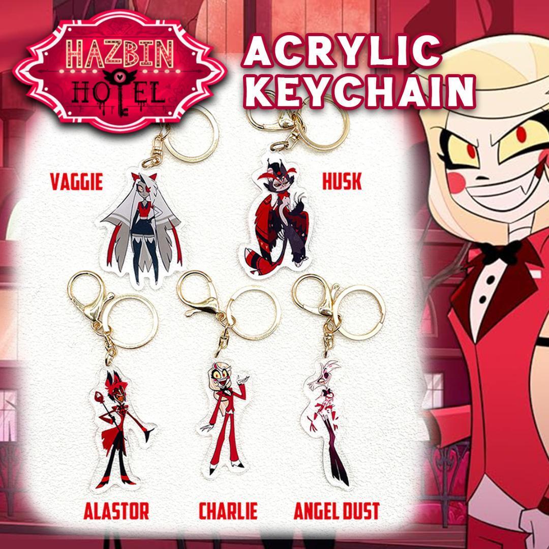 ★5個セット★ ハズビンホテルへようこそ！ アクリル キーホルダー キーリング Hazbin Hotel ヘルヴァボスの画像1