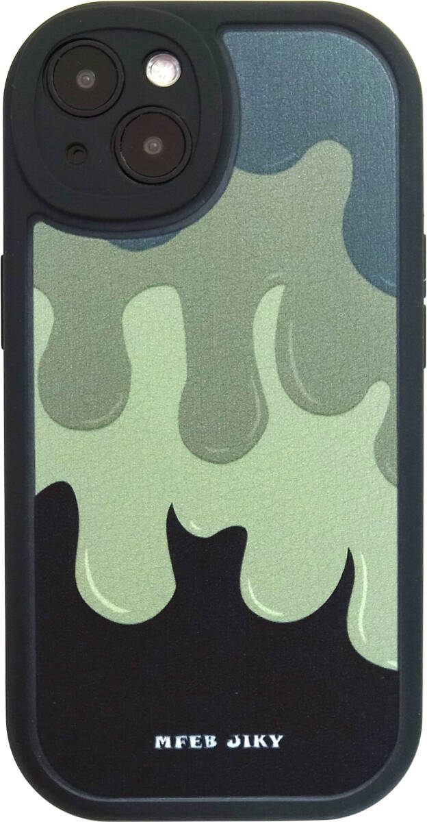 ジョーカー AirPods ケース (第3世代) メルティ カモ iPhone13 ブラック 迷彩 ２点セットの画像2
