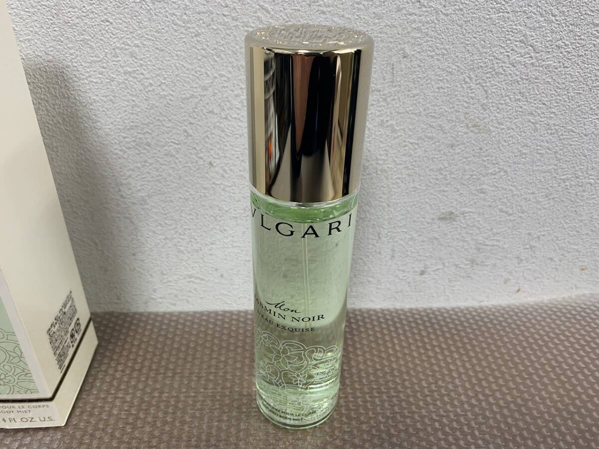 ☆13383 BVLGARI Mon JASMIN NOIR L'EAU EXQUISE 100ml 香水 ブルガリ モン ジャスミンノワール オー エキスキーズ ボディミスト 箱付き☆の画像2