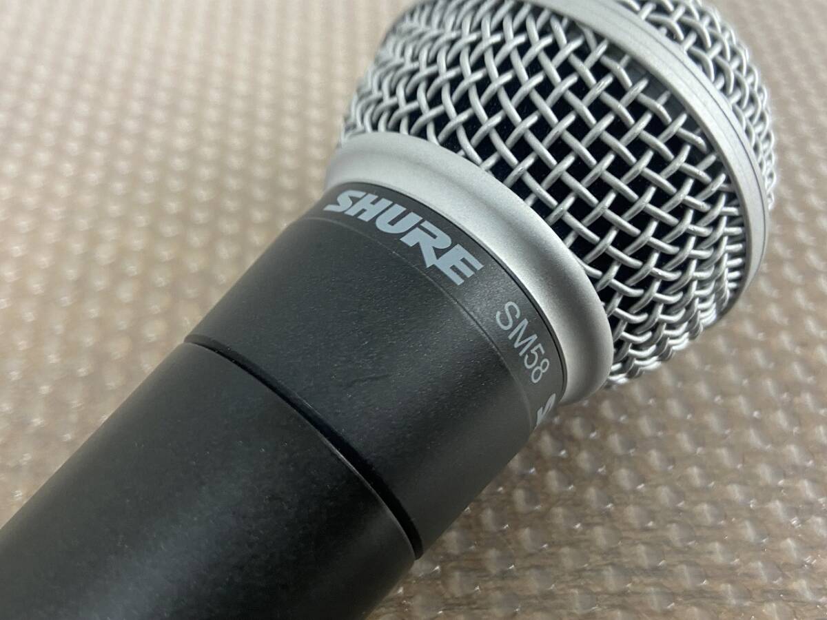 13781★SHURE シュア ボーカルマイクロホン ダイナミックマイク SM58_画像4