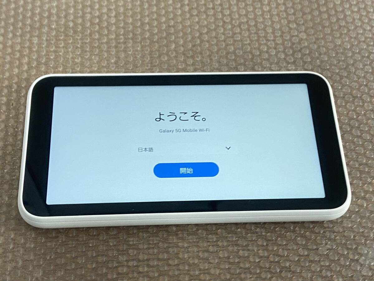 13809★Galaxy 5G Mobile WiFi ギャラクシー SCR01 白 初期化済みの画像2